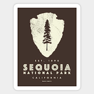 Sequoia National Park - Tree Arrowhead Magnet